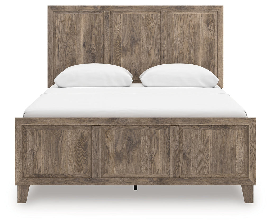 Rusticott Brown Queen Panel Bed