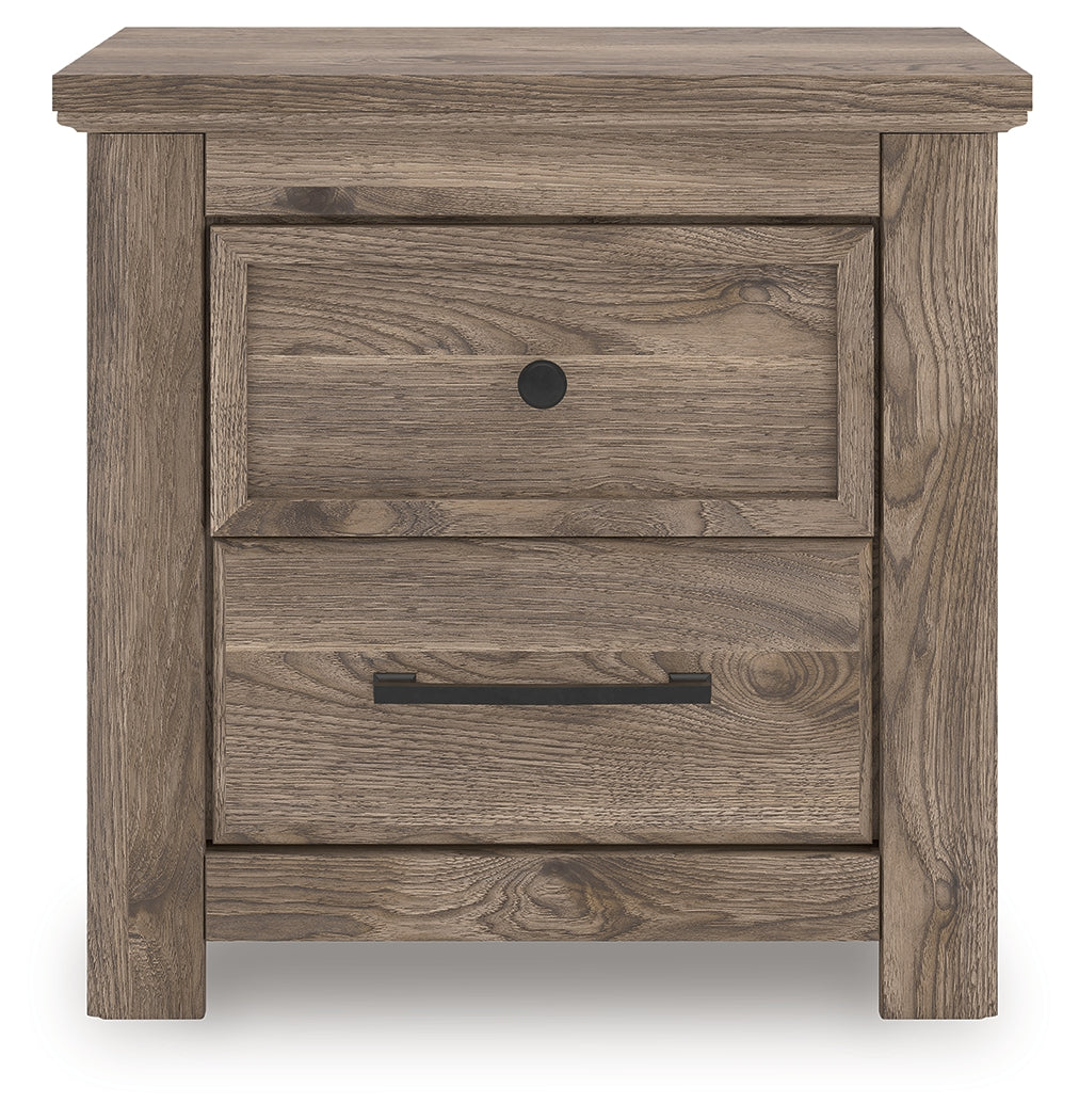 Rusticott Queen Poster Bed, Dresser, Mirror and Nightstand, Brown