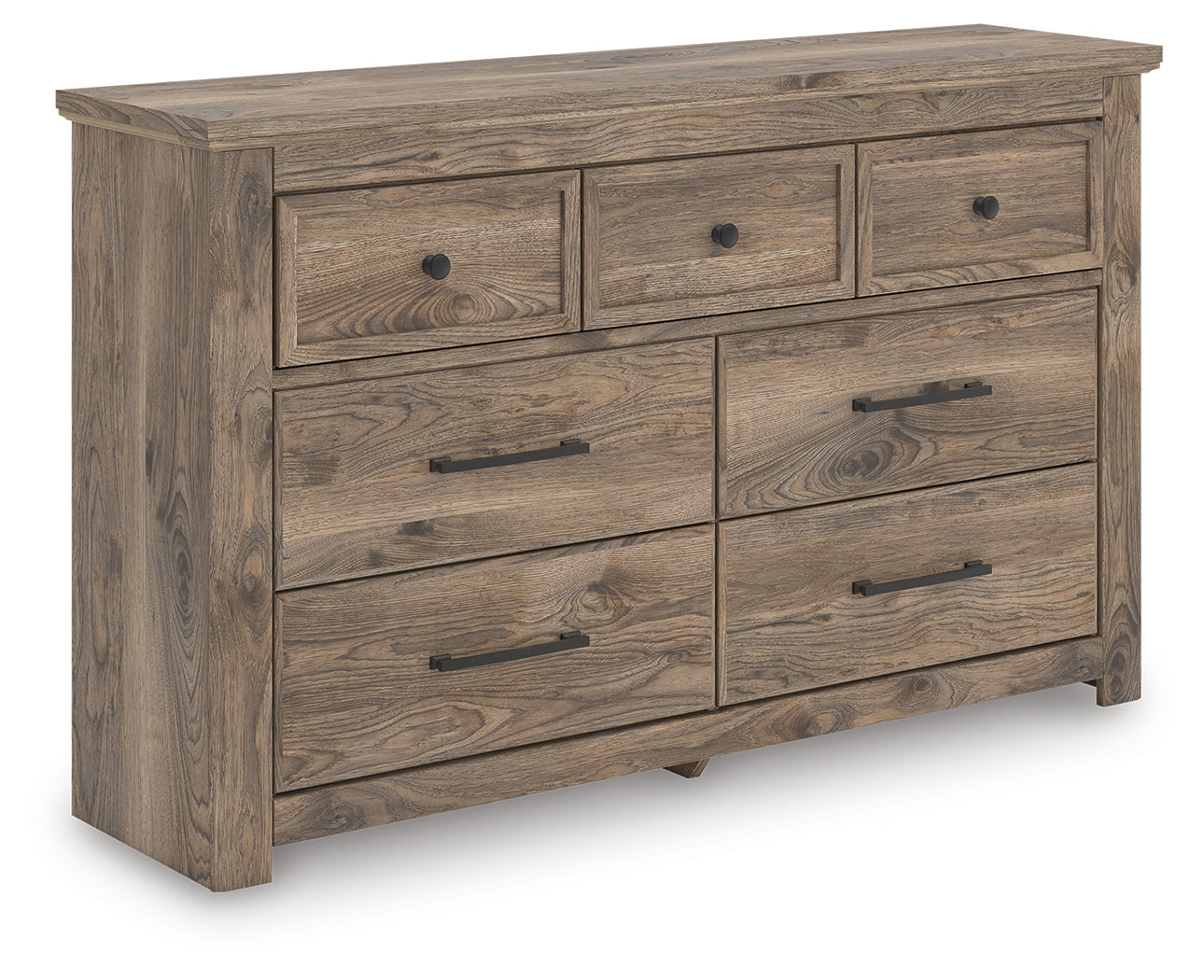 Rusticott Brown Queen Poster Bed, Dresser and Nightstand