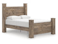 Rusticott Brown Queen Poster Bed