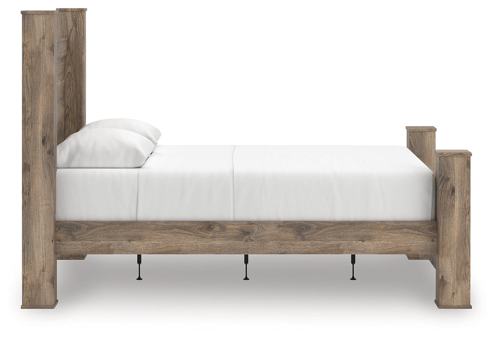Rusticott Brown Queen Poster Bed