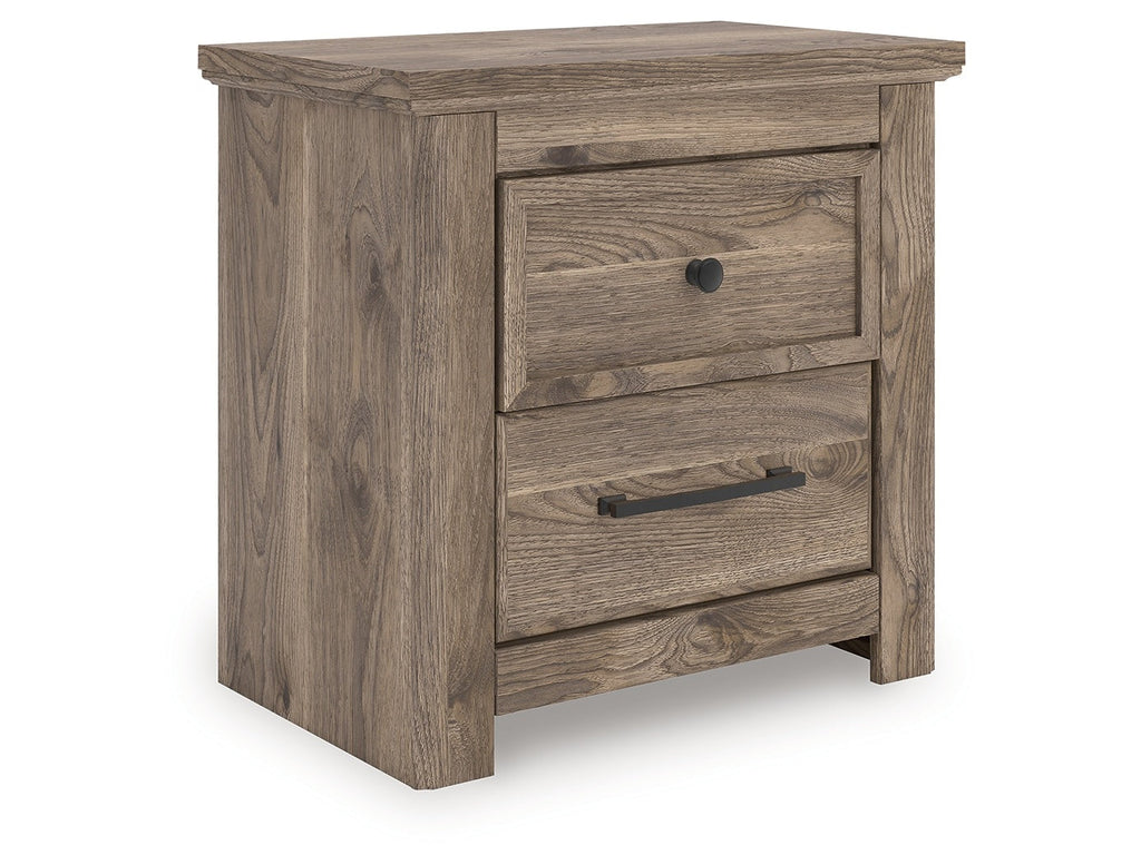 Rusticott Brown Two Drawer Night Stand