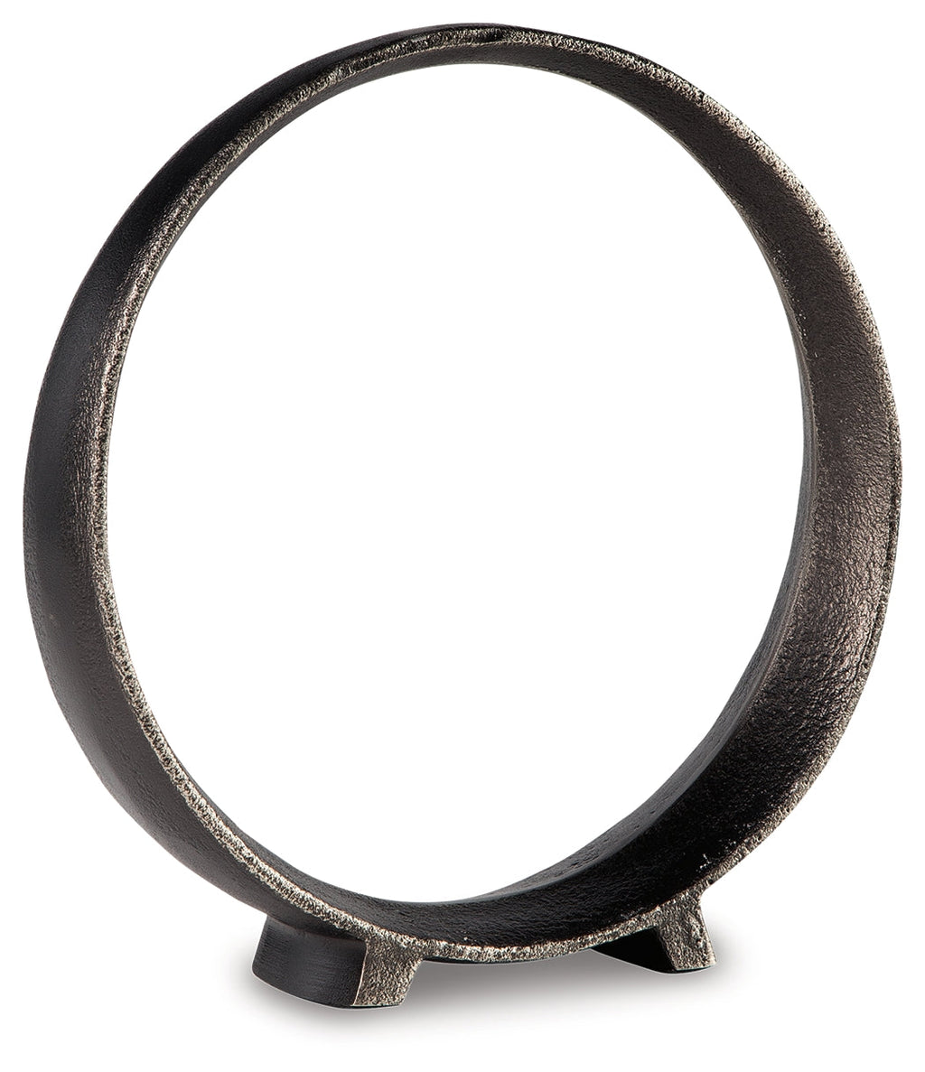 Ryandale Antique Black Sculpture (Set of 2) (11.5"H)