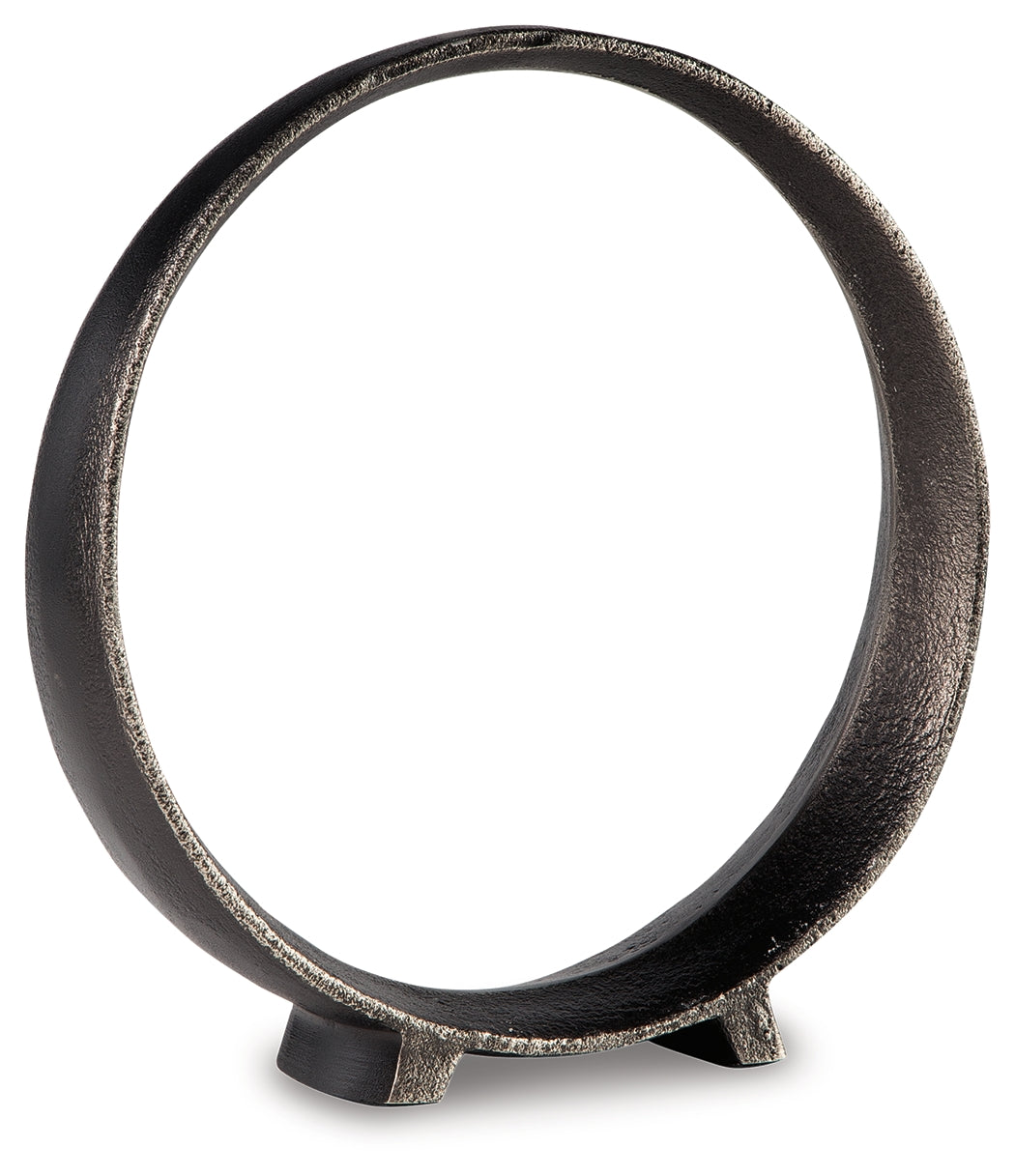 Ryandale Antique Black Sculpture (Set of 2) (11.5"H)
