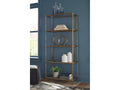 Ryandale Antique Brass Finish Bookcase