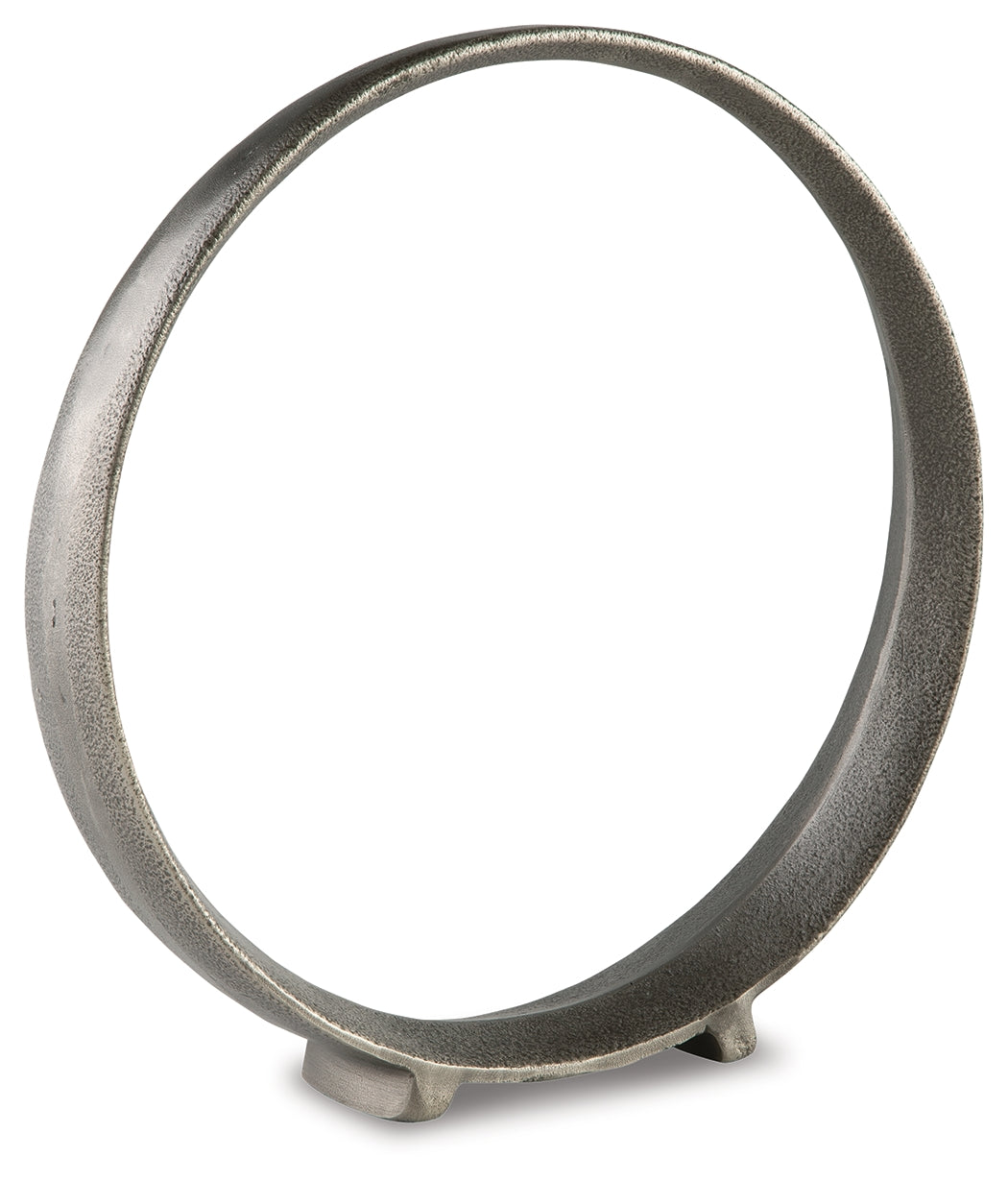Ryandale Antique Pewter Finish Sculpture (Set of 2) (14.5"H)