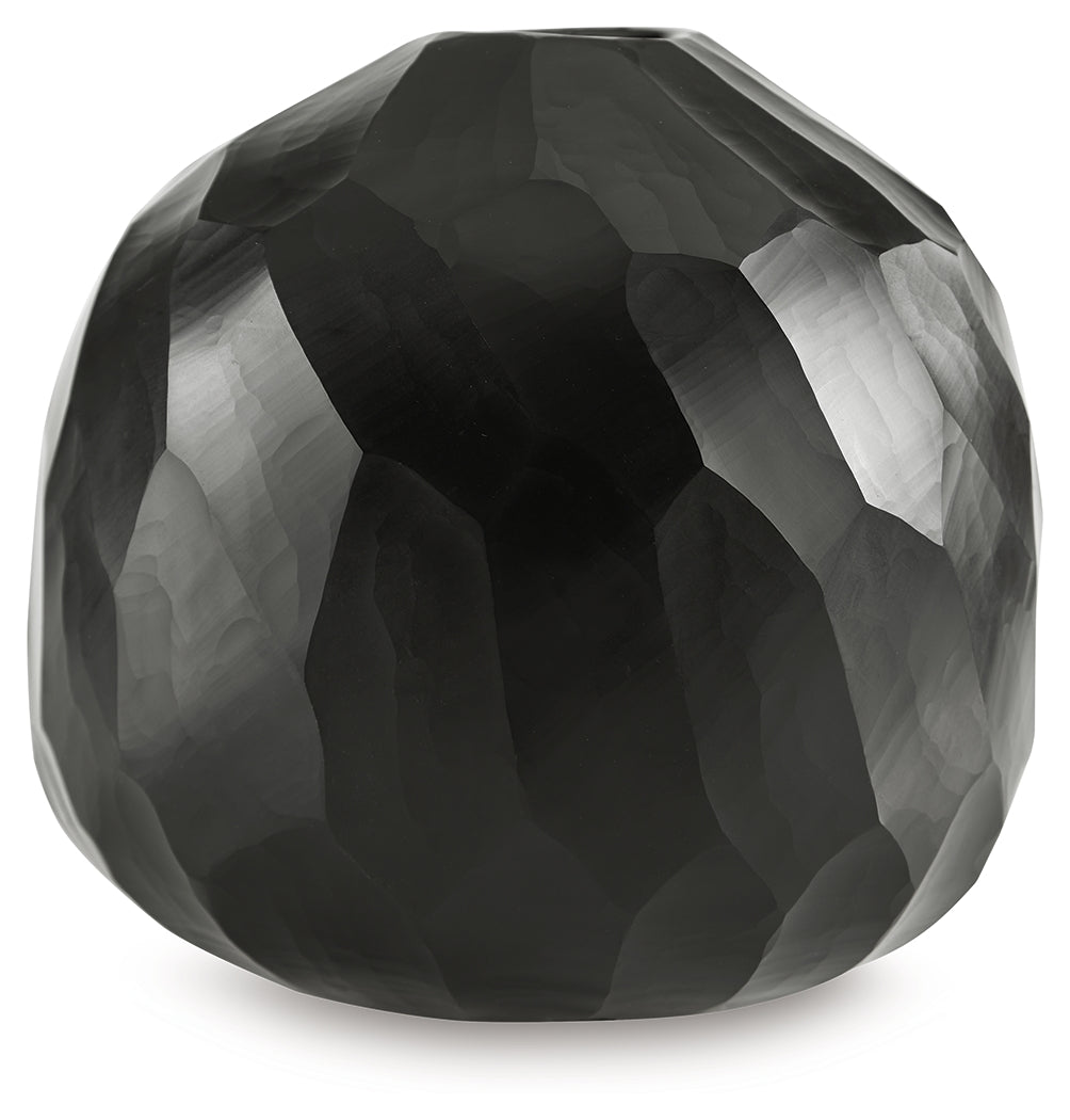 Ryanford Black Vase (Globe)
