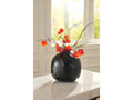 Ryanford Black Vase (Globe)