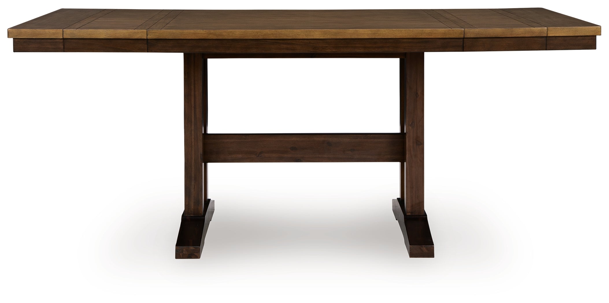 Rylandeen Light Brown/Dark Brown RECT DRM Counter EXT Table