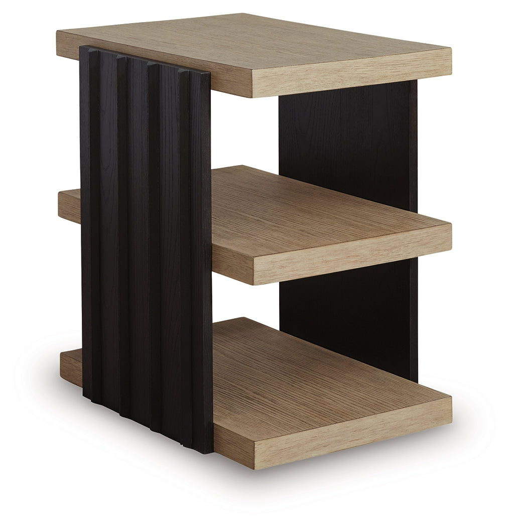 Rylandyn Black/Light Brown End Table