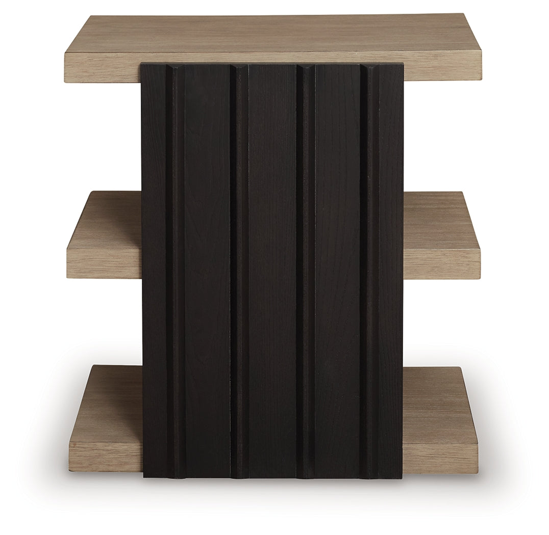 Rylandyn Black/Light Brown End Table