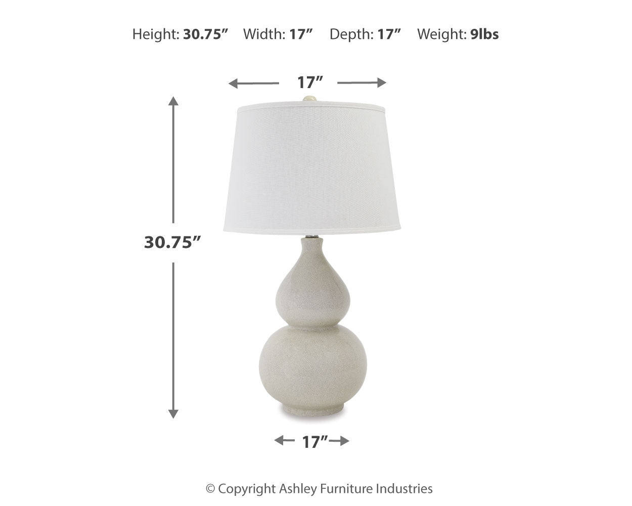 Saffi Cream Table Lamp (Set of 2)