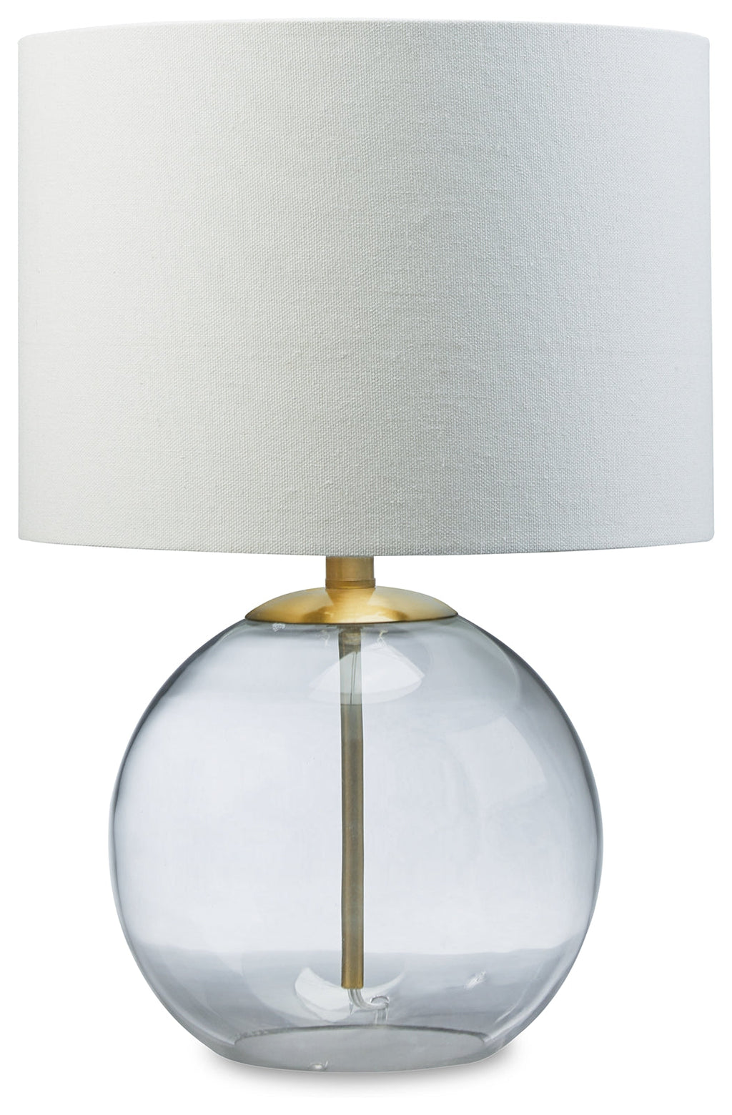 Samder Clear & Brass Finish Table Lamp
