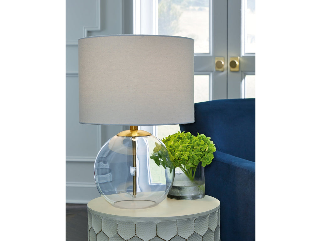 Samder Clear/Brass Table Lamp (Set of 2)