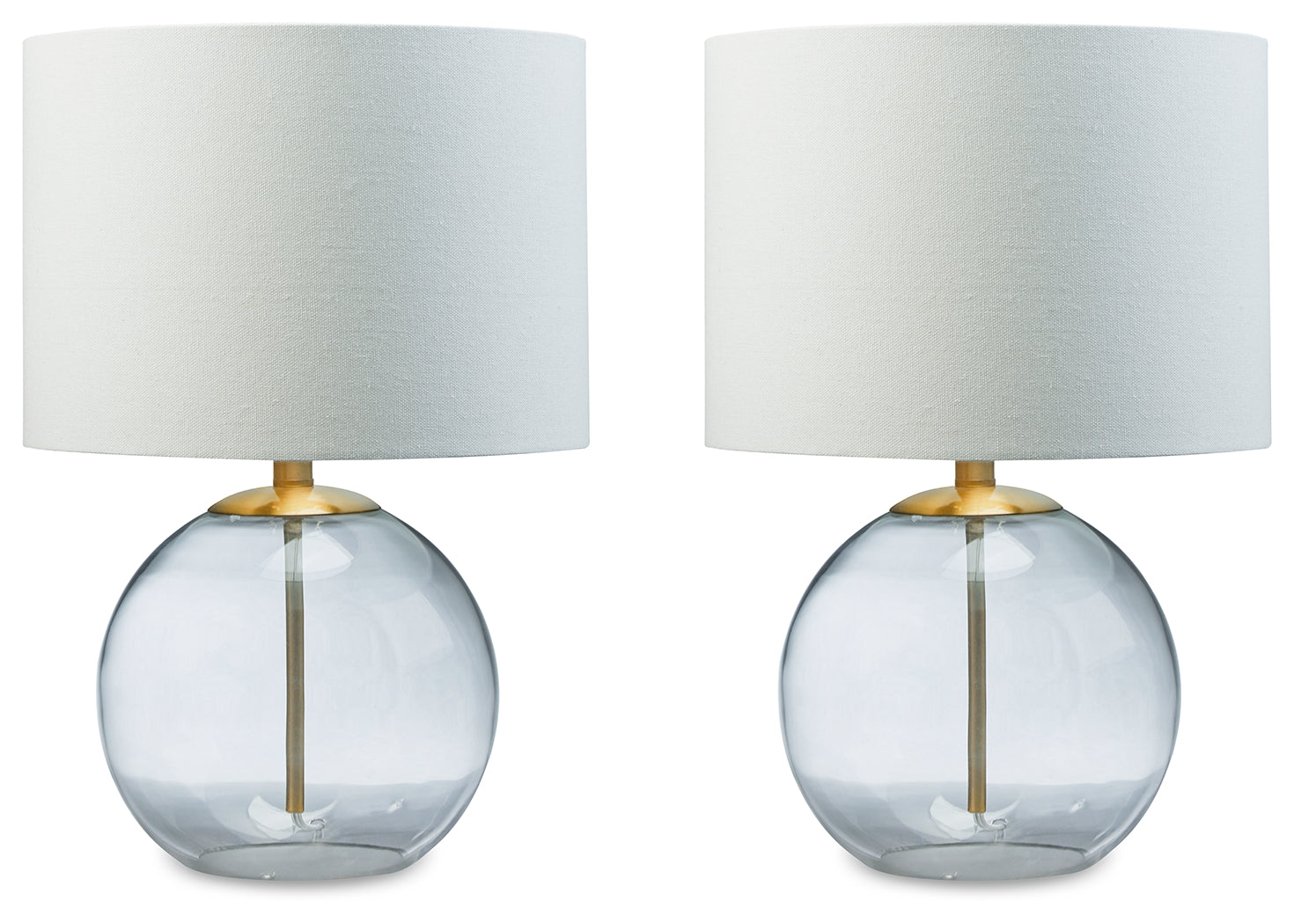 Samder Clear/Brass Table Lamp (Set of 2)