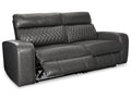 Samperstone Gray 2-Piece Power Reclining Sectional Loveseat