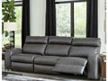 Samperstone Gray 3pc Power Reclining Sectional