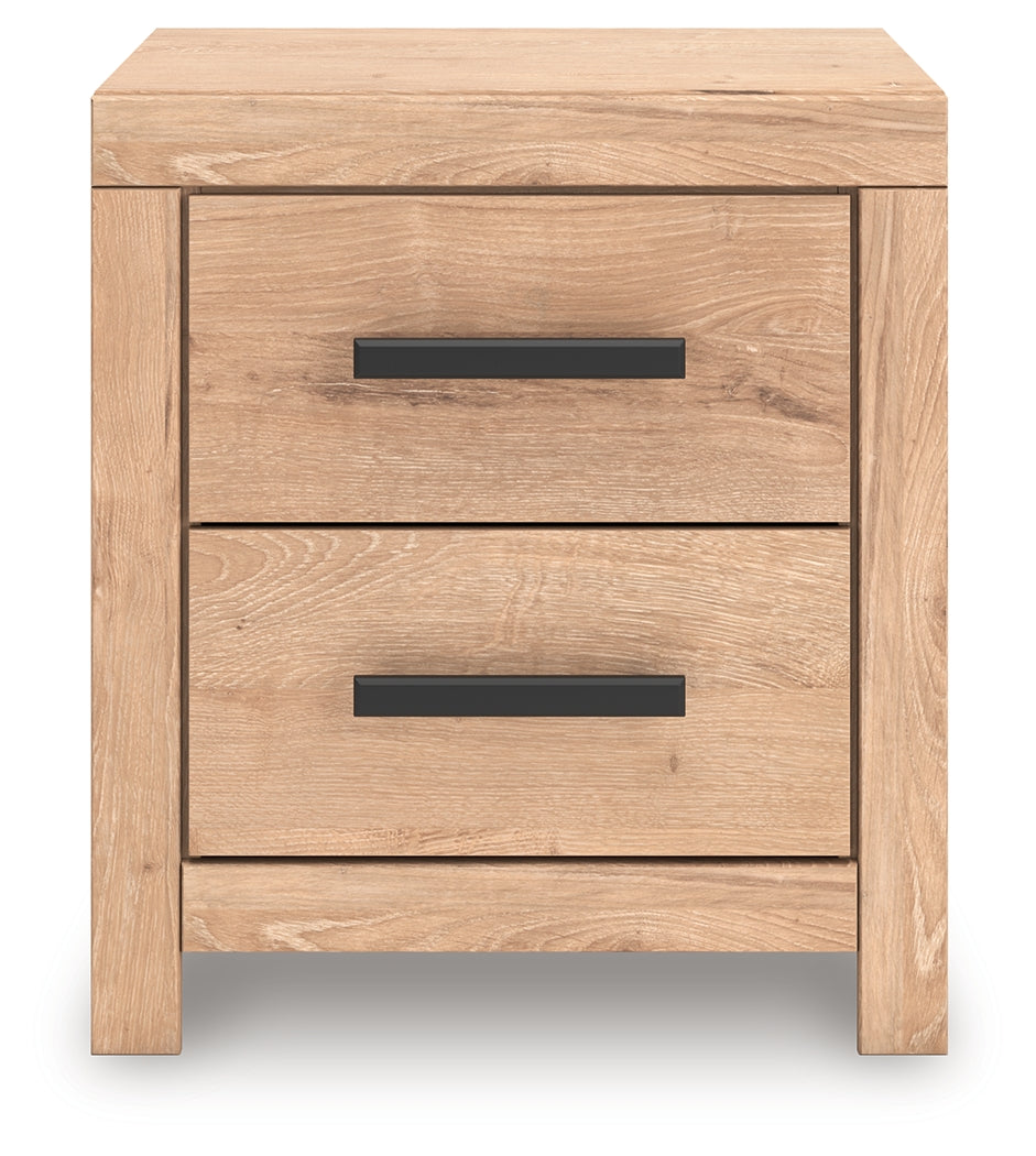 Sanginlane Tan Nightstand