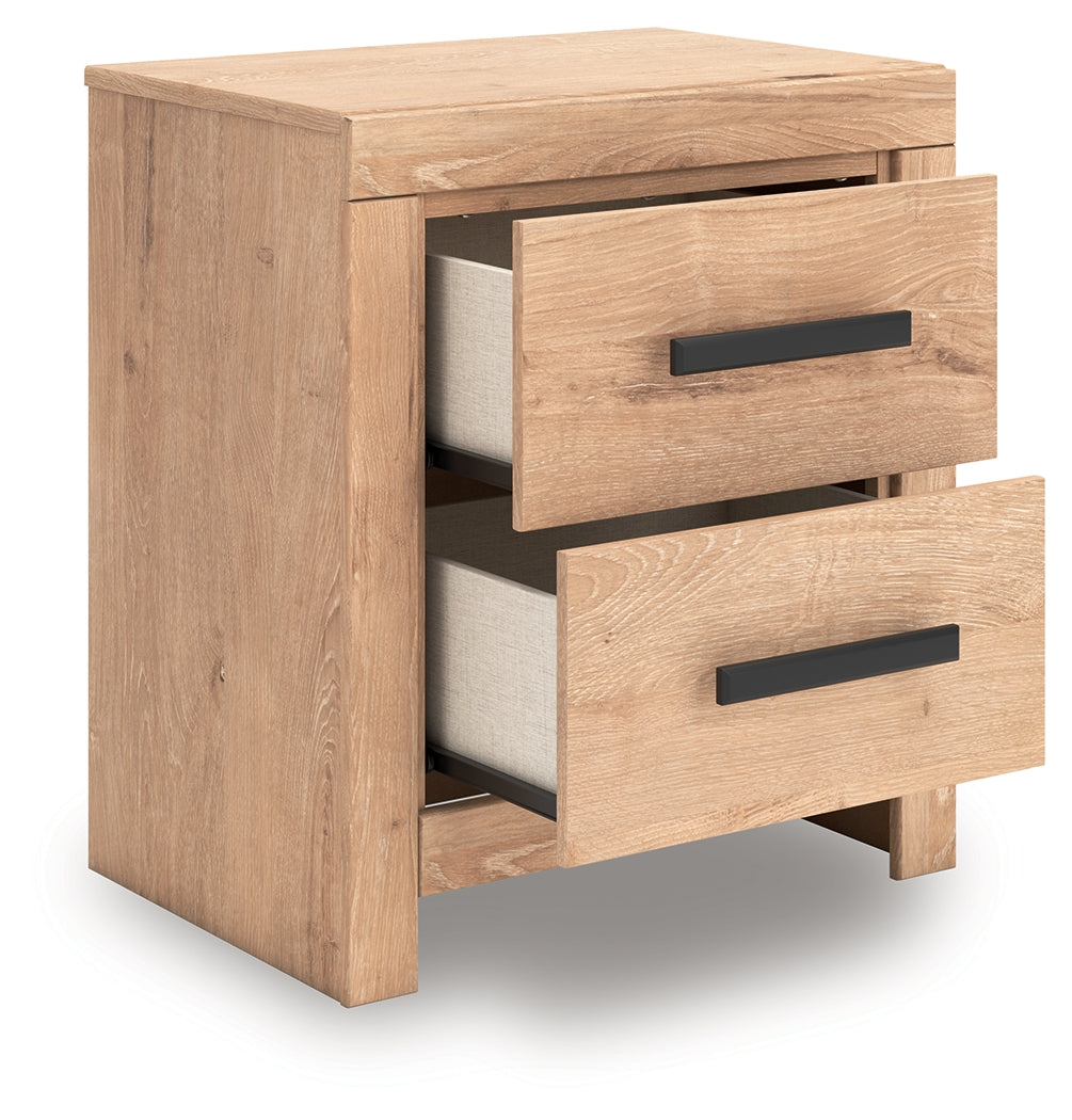 Sanginlane Tan Nightstand