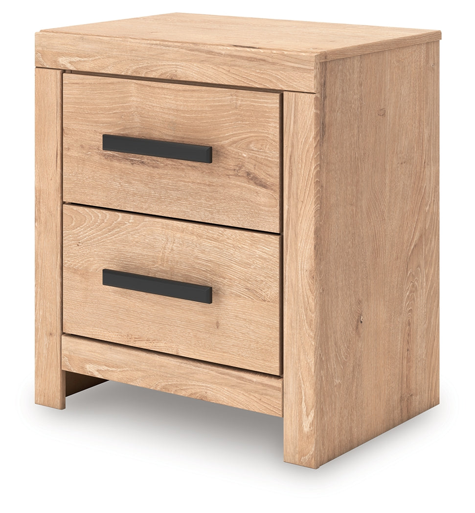 Sanginlane Tan Nightstand