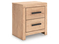 Sanginlane Tan Nightstand