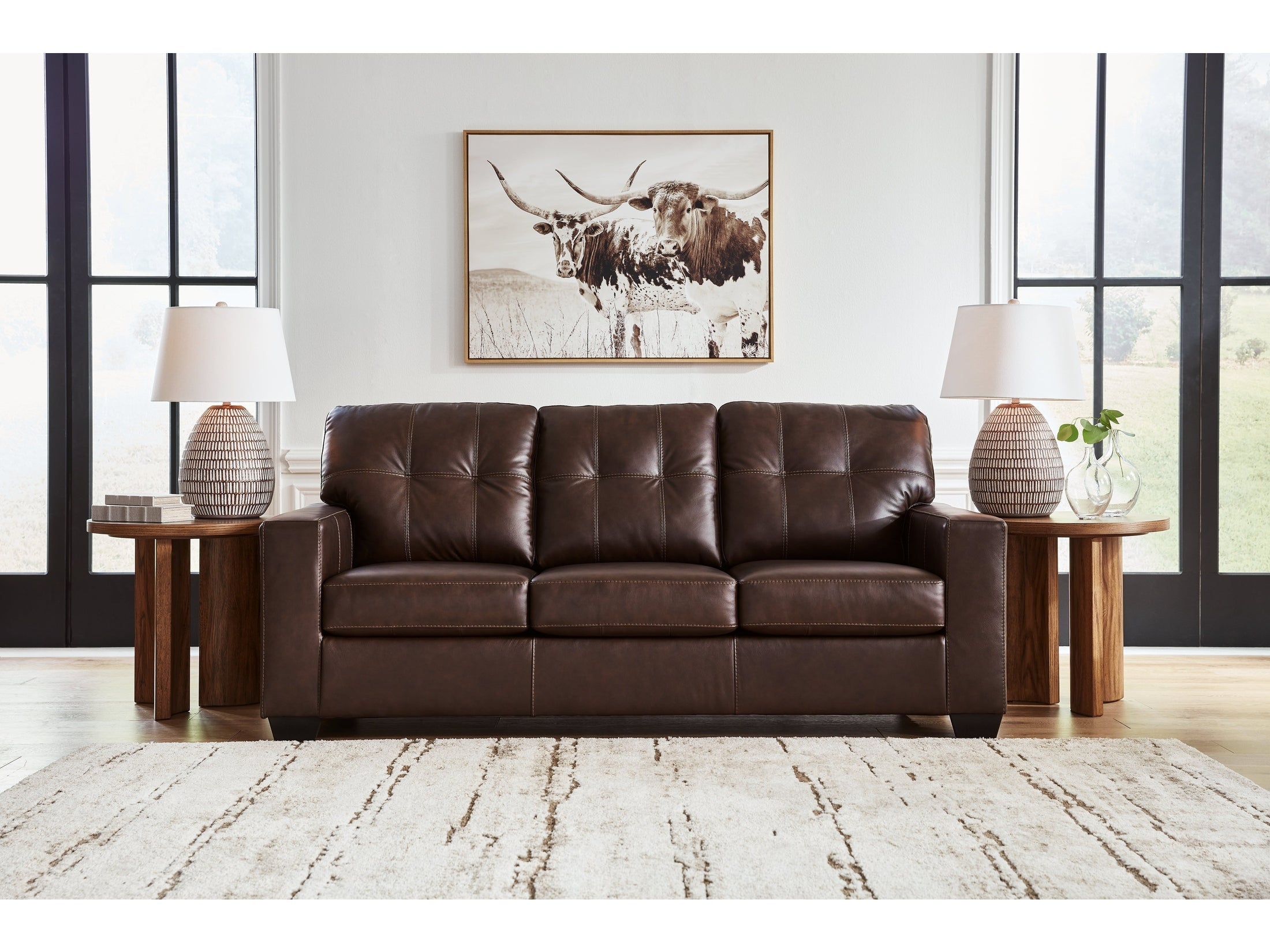 Santorine Dark Brown Sofa
