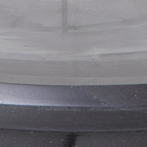 Saskia Clear/Black Candle Holder