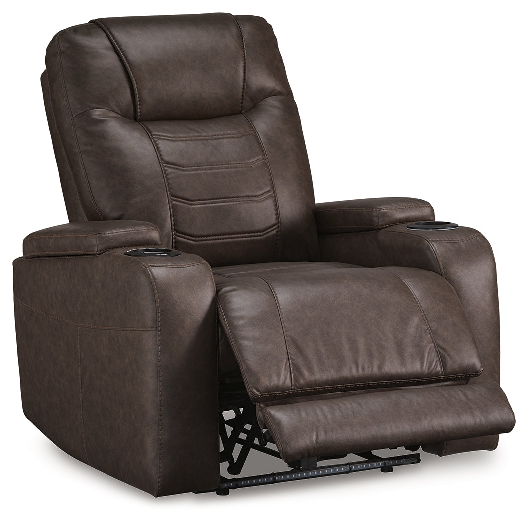 Schooner Rocks Umber Power Recliner/ADJ Headrest