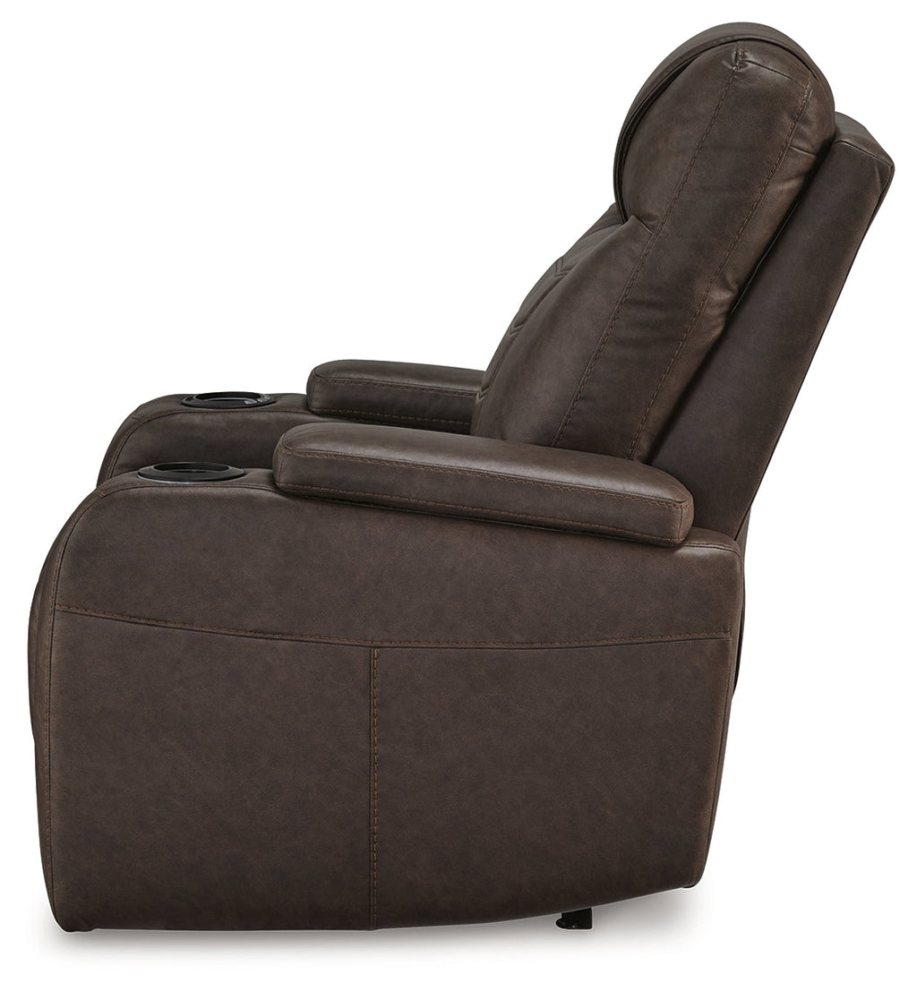 Schooner Rocks Umber Power Recliner/ADJ Headrest