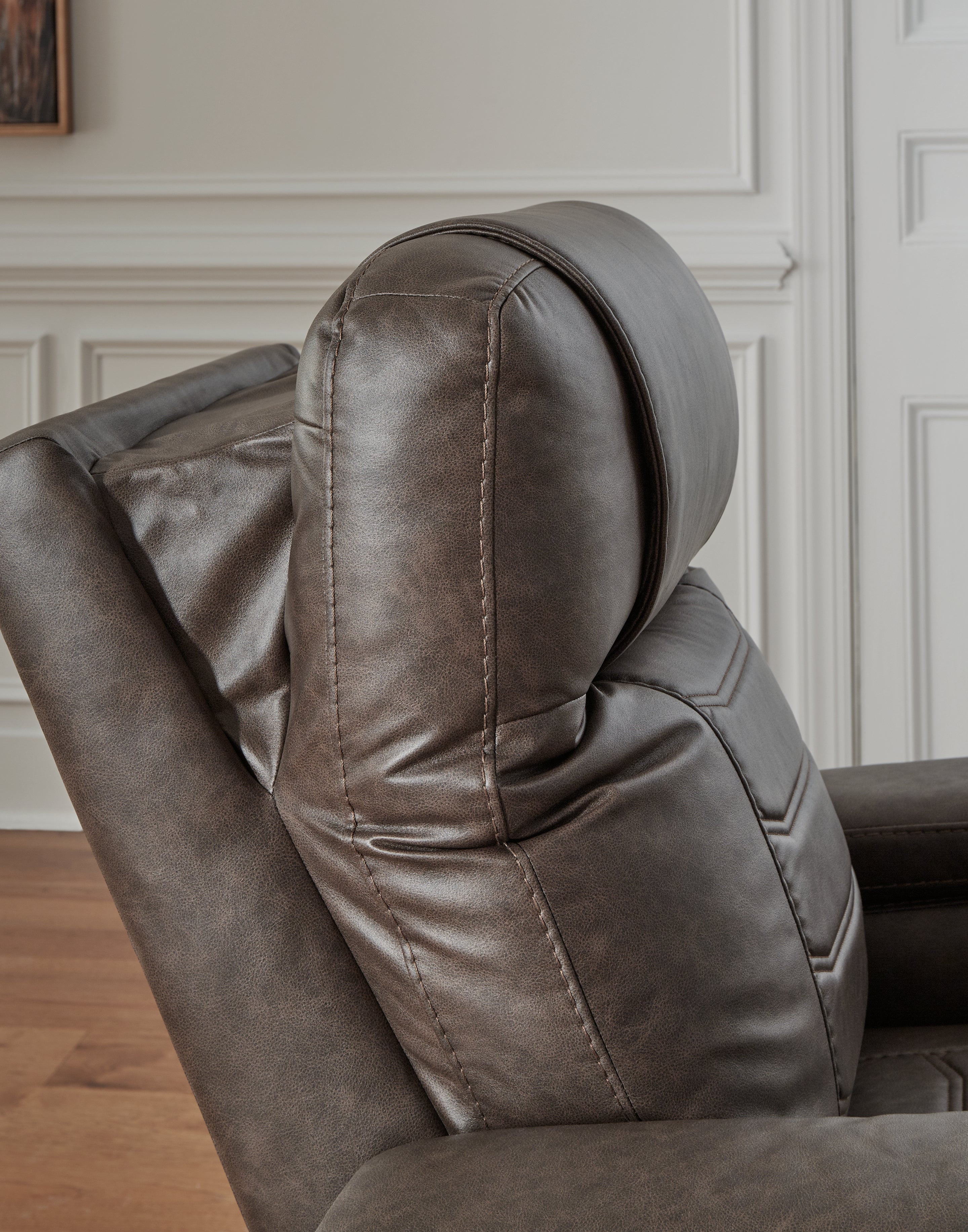 Schooner Rocks Umber Power Recliner/ADJ Headrest