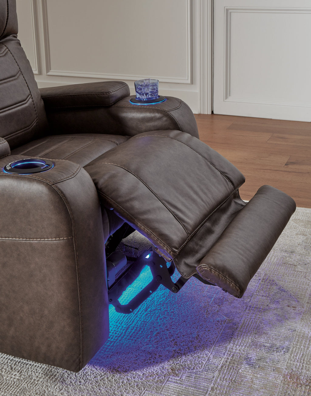Schooner Rocks Umber Power Recliner/ADJ Headrest