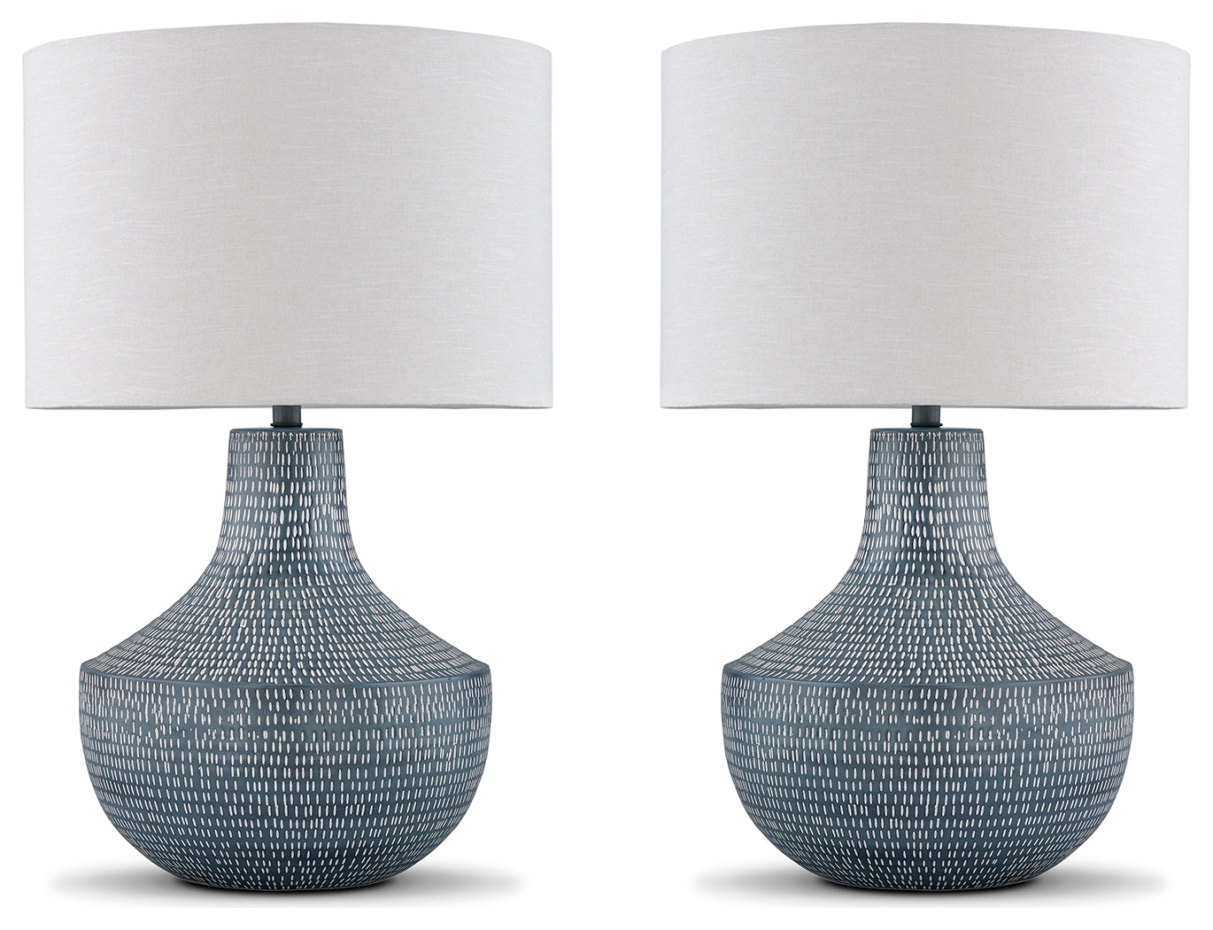 Schylarmont Antique Gray/White 2-Piece Lamp Set
