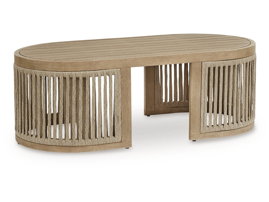 Serena Shores Beige Rectangular Cocktail Table