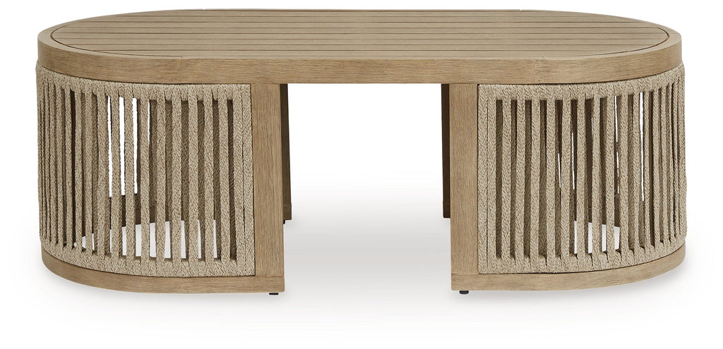 Serena Shores Beige Rectangular Cocktail Table