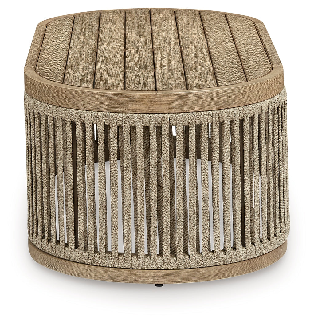 Serena Shores Beige Rectangular Cocktail Table