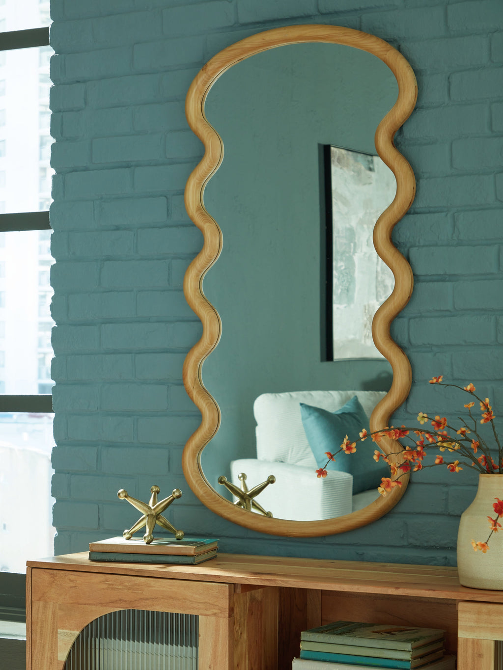 Serendis Brown Accent Mirror
