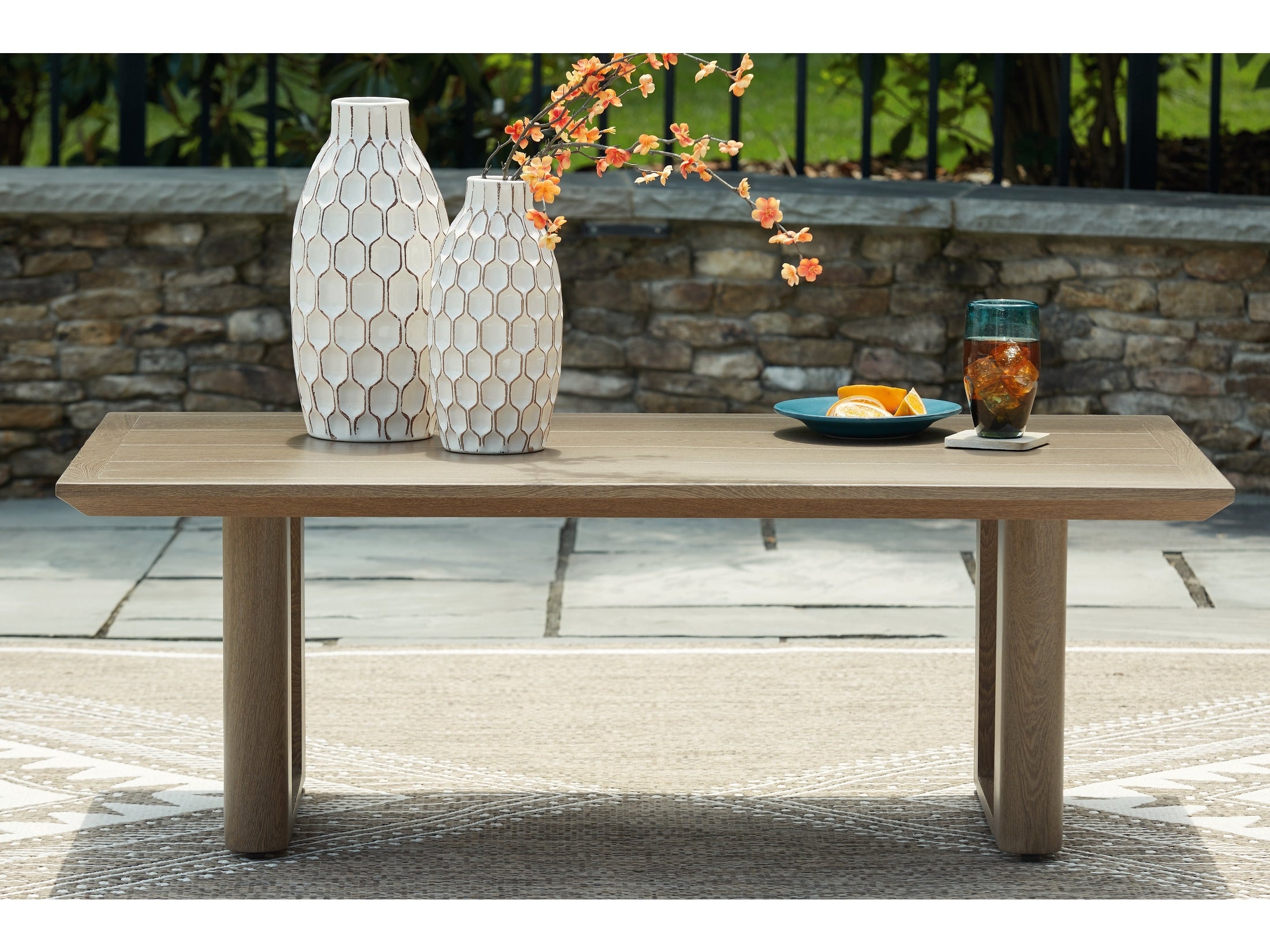 Serene Bay Dark Brown Rectangular Cocktail Table
