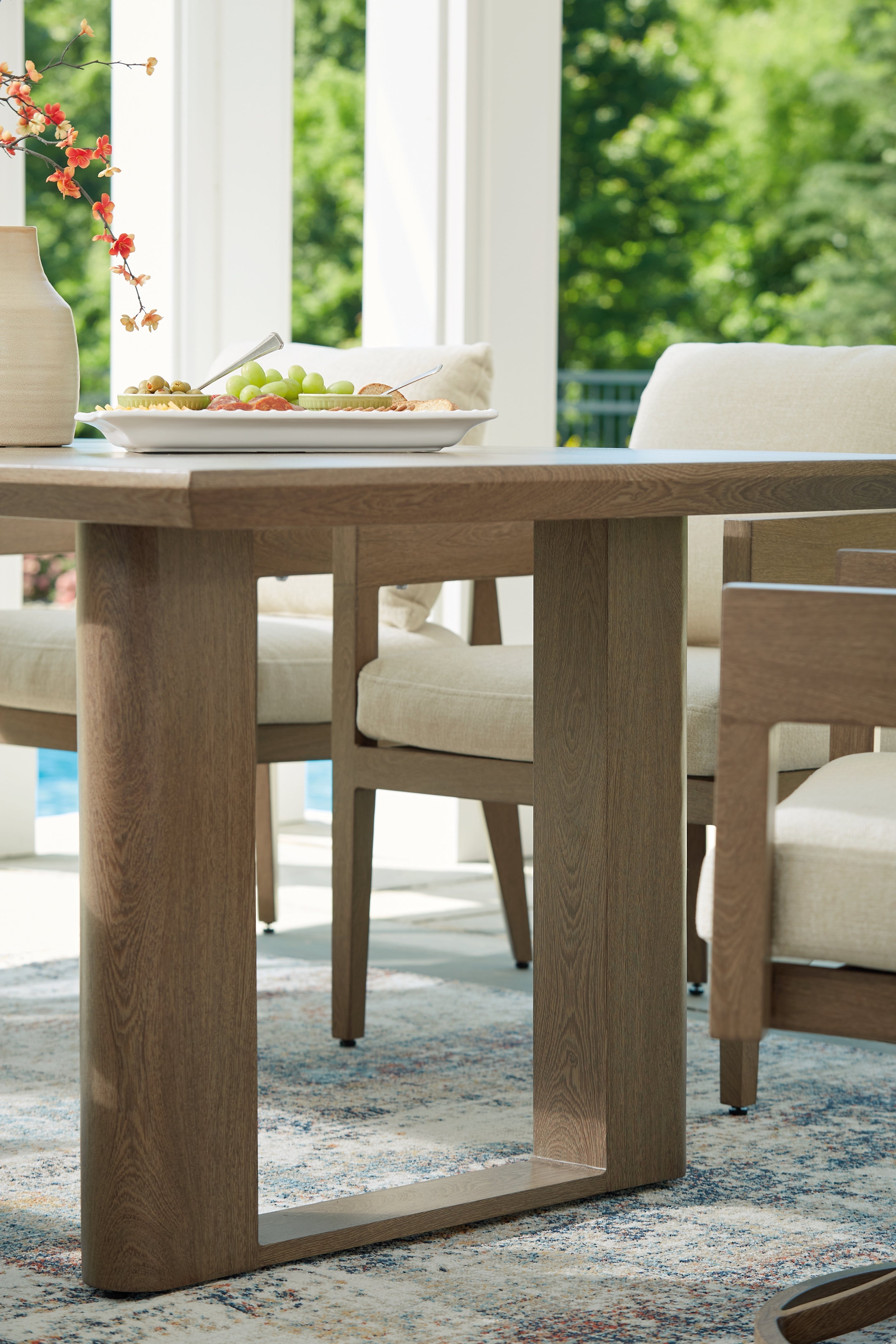 Serene Bay Dark Brown Rectangular Dining table