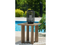 Serene Bay Dark Brown Square End Table