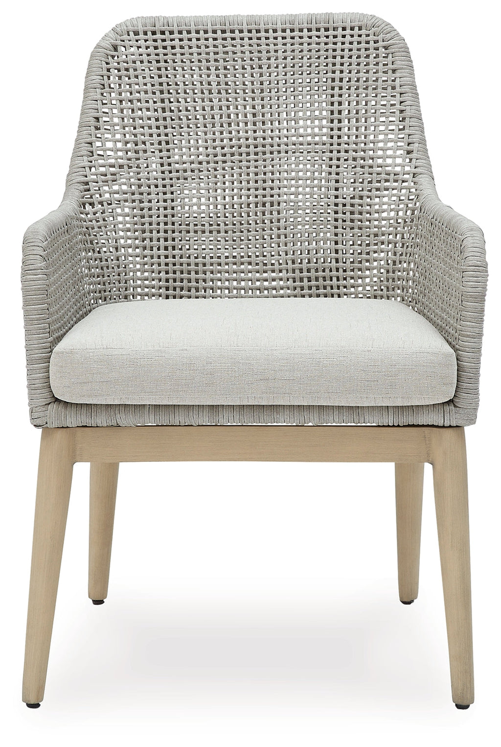 Seton Creek Gray Outdoor Dining Armchair (Set of 2)