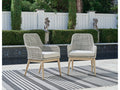 Seton Creek Gray Outdoor Dining Armchair (Set of 2)