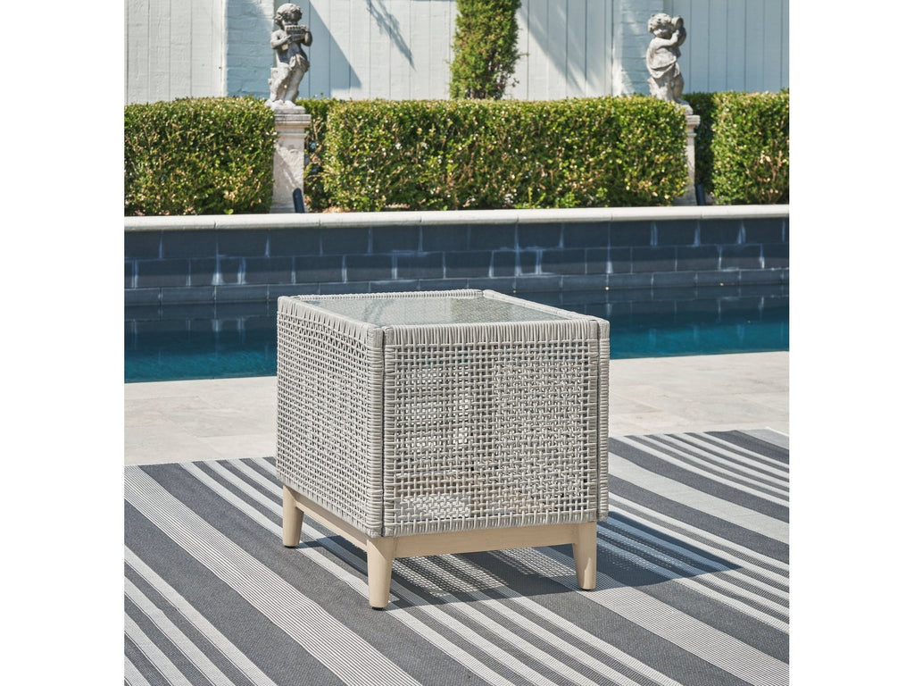 Seton Creek Gray Outdoor End Table