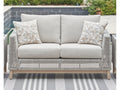 Seton Creek Gray Outdoor Loveseat w/ Cushion