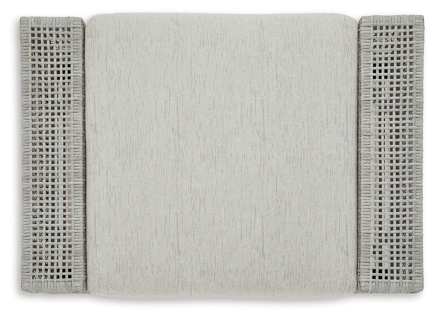 Seton Creek Gray Outdoor Ottoman w Cushion