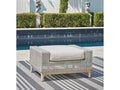Seton Creek Gray Outdoor Ottoman w Cushion