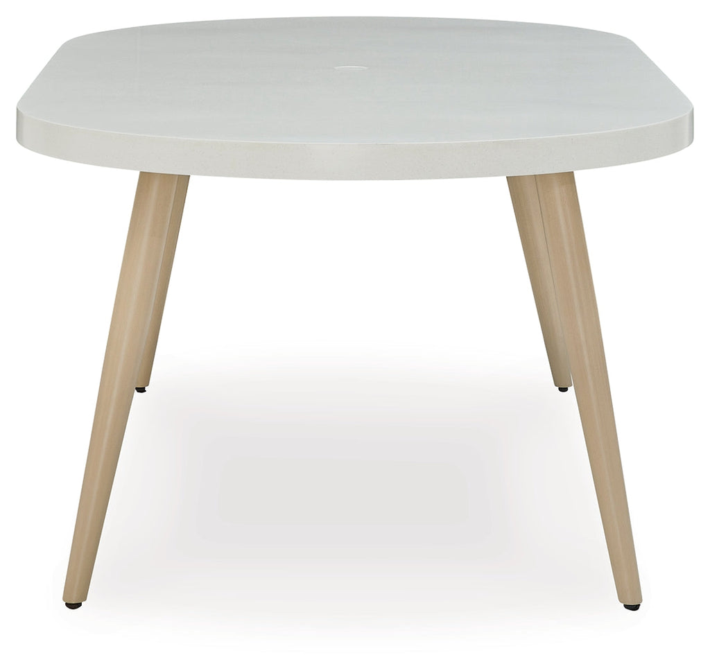 Seton Creek Gray Outdoor Oval Dining Table
