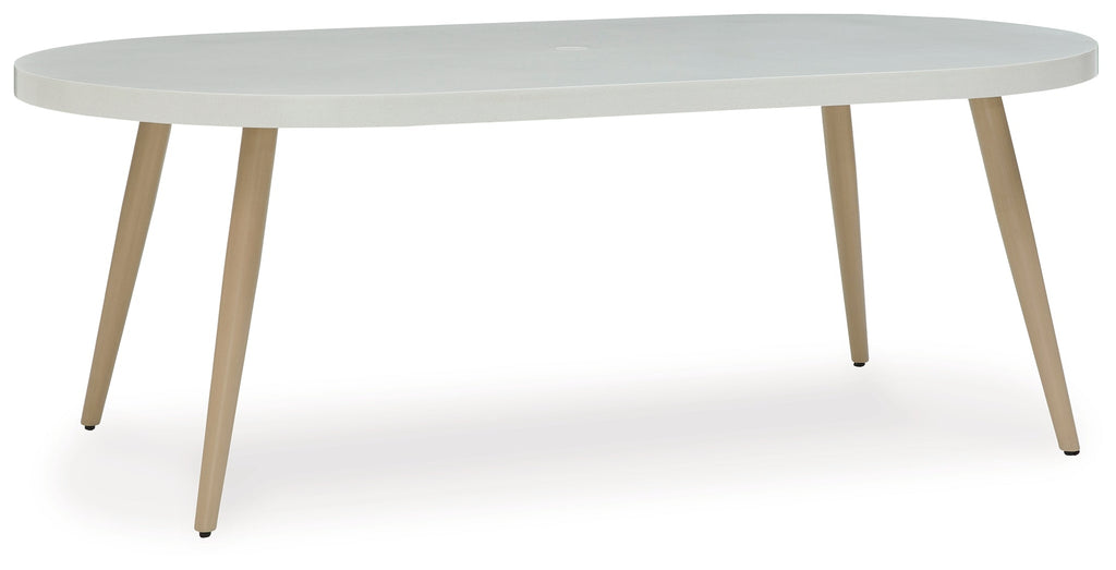 Seton Creek Gray Outdoor Oval Dining Table