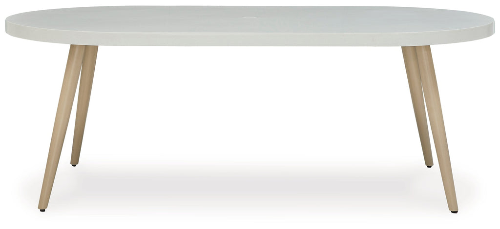 Seton Creek Gray Outdoor Oval Dining Table