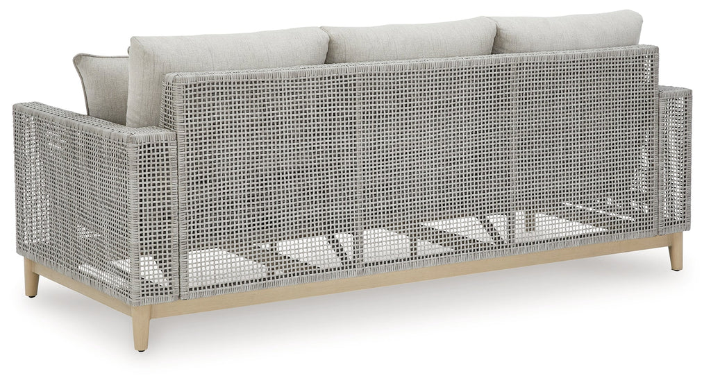 Seton Creek Gray Outdoor Sofa w/ Cushion