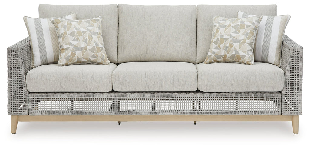 Seton Creek Gray Outdoor Sofa w/ Cushion